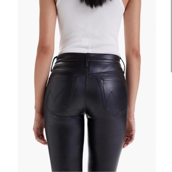 MOTHER The Swooner faux leather pants in “Captured” size 27 - Picture 2 of 12